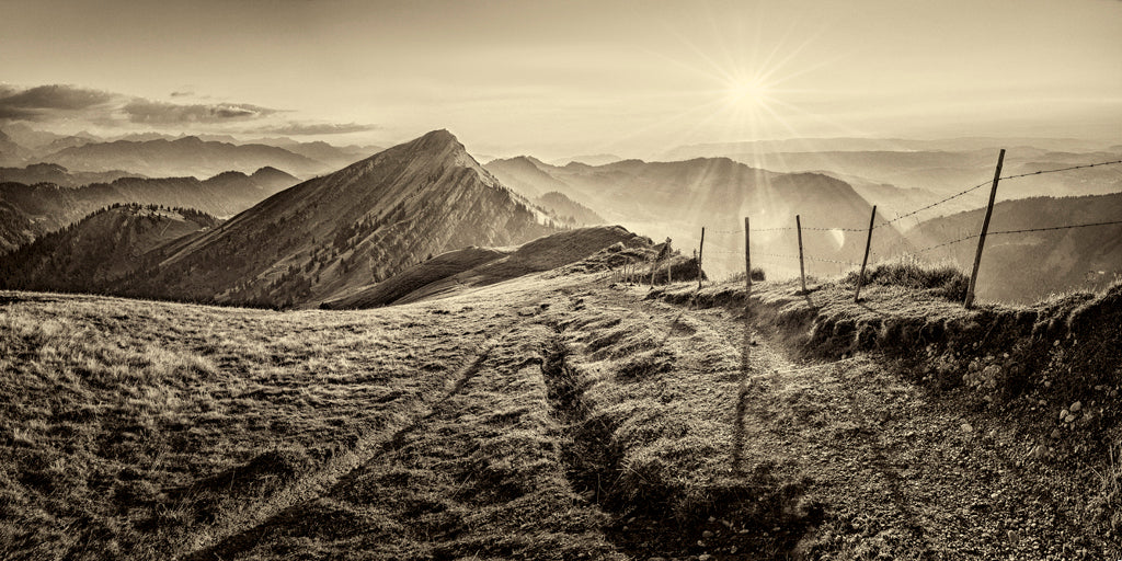 LN210008 Blick vom Rindalphorn zum Hochgrat sepia