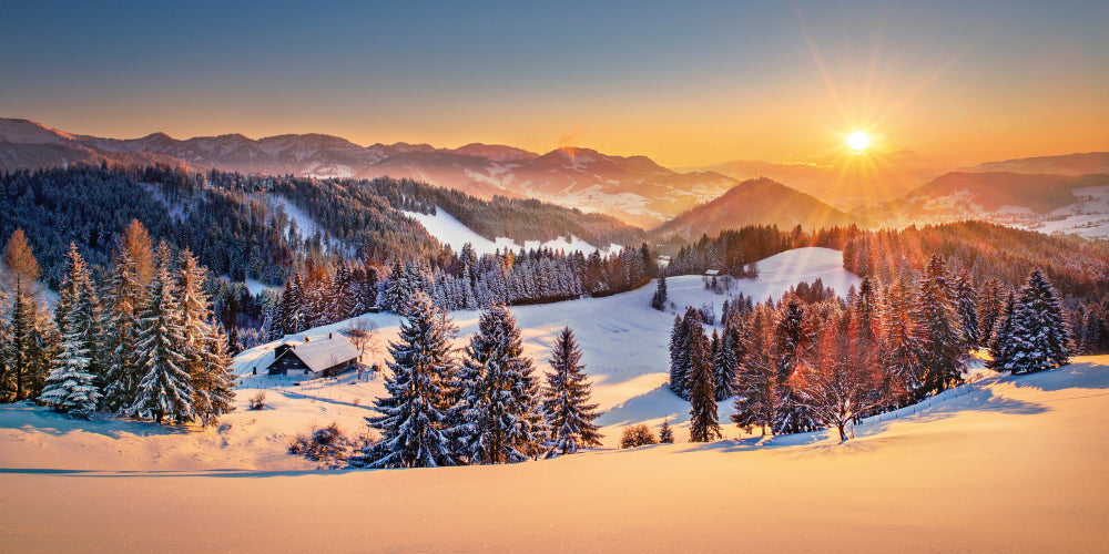 LN210011 Winterabend bei Oberstaufen